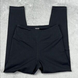NEW MATE The Label S Organic Stretch Midi‎ Black Leggings